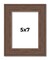 5x7 Wide Barnwood Picture Frame with UV-Resistant Acrylic & Acid Free Backing, Available in 6 Paint Finishes - Grey, Brown, White, and Black